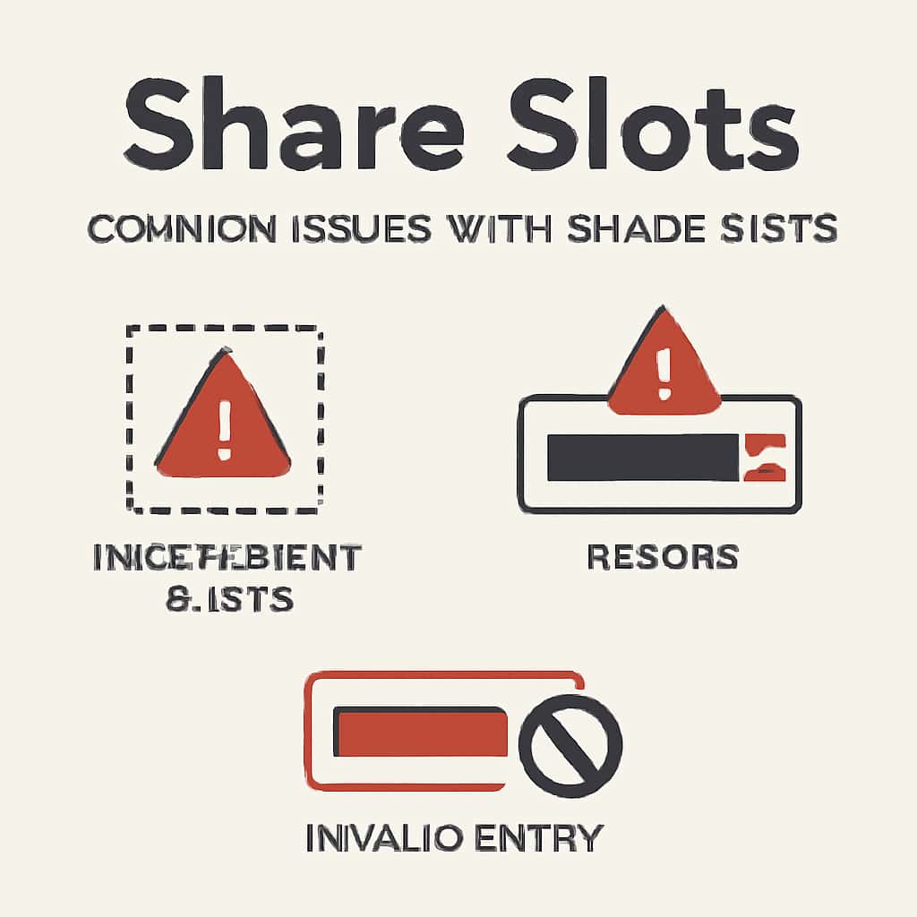 Diagram of common issues with Share Slots.