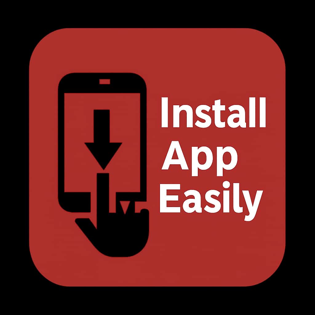 An icon depicting the installation process of Share Slots app.