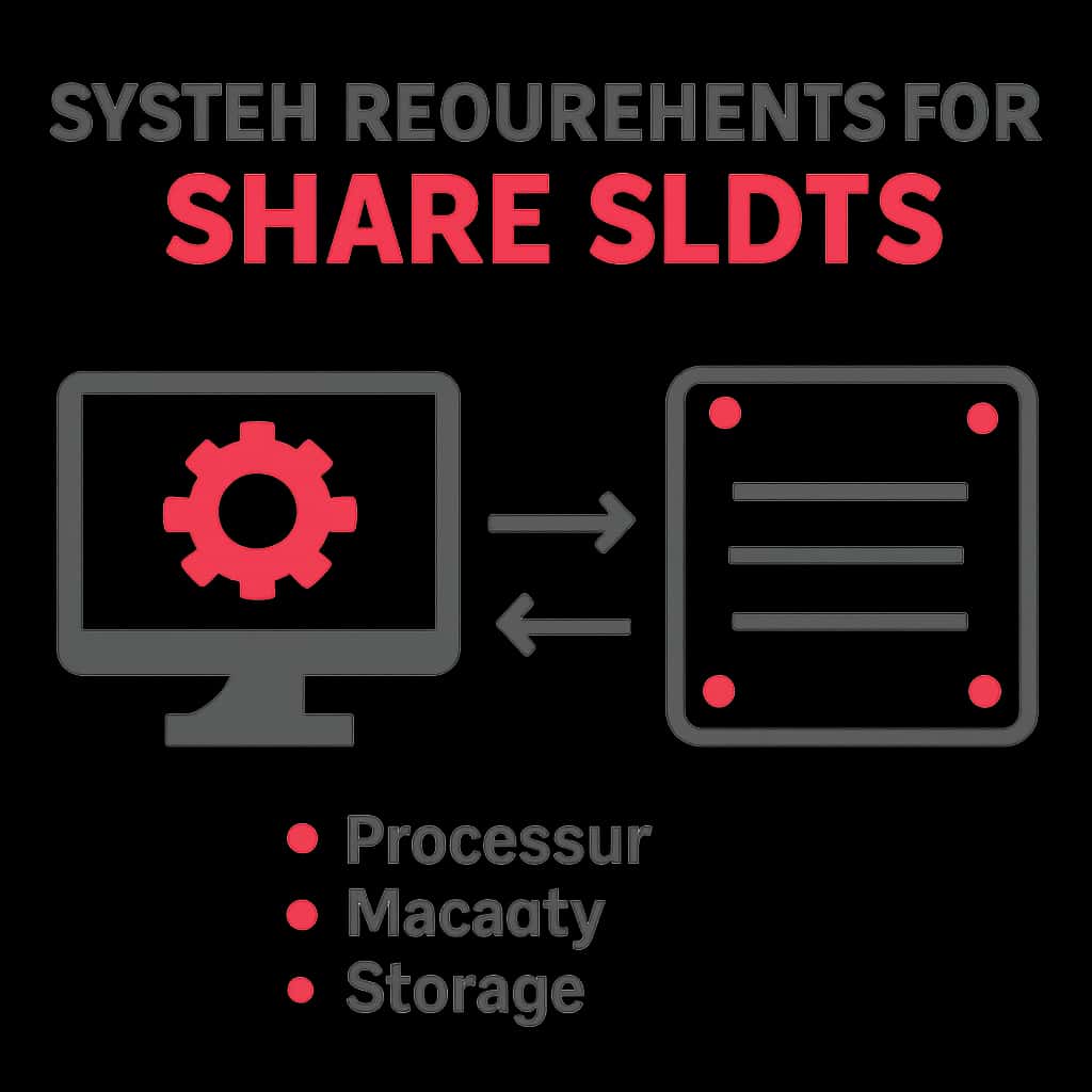 Diagram illustrating the system requirements for Share Slots.