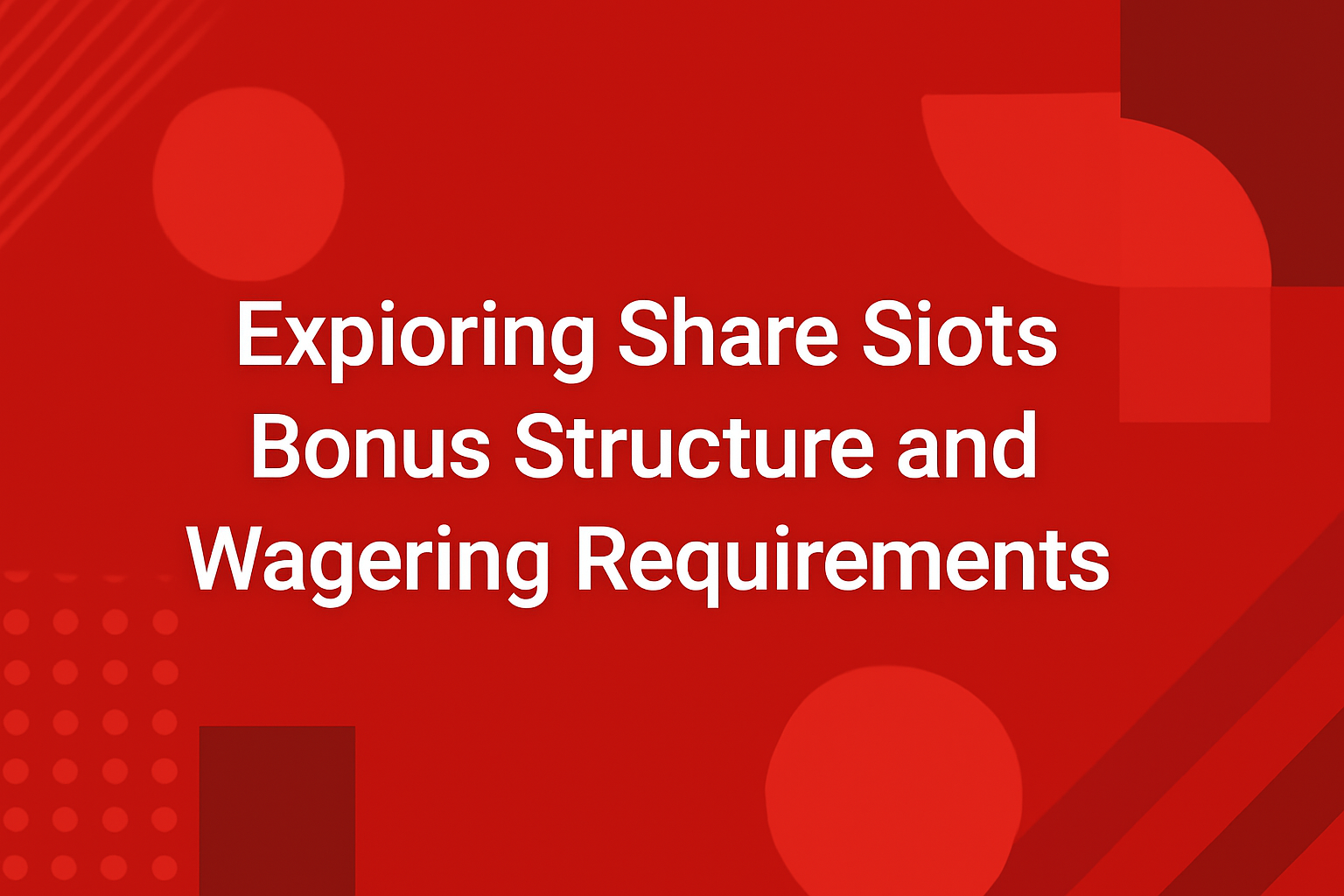 Information scene representing the technical requirements for the Share Slots app.