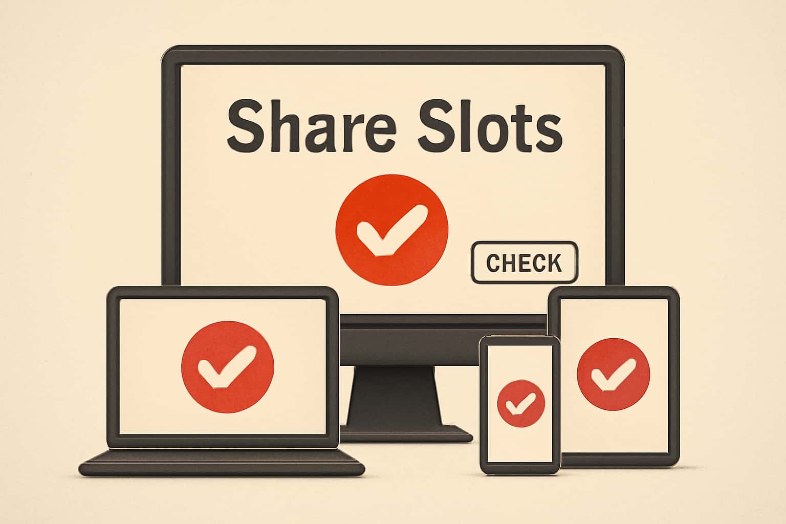 An informative graphic depicting the Device Compatibility Check for Share Slots.