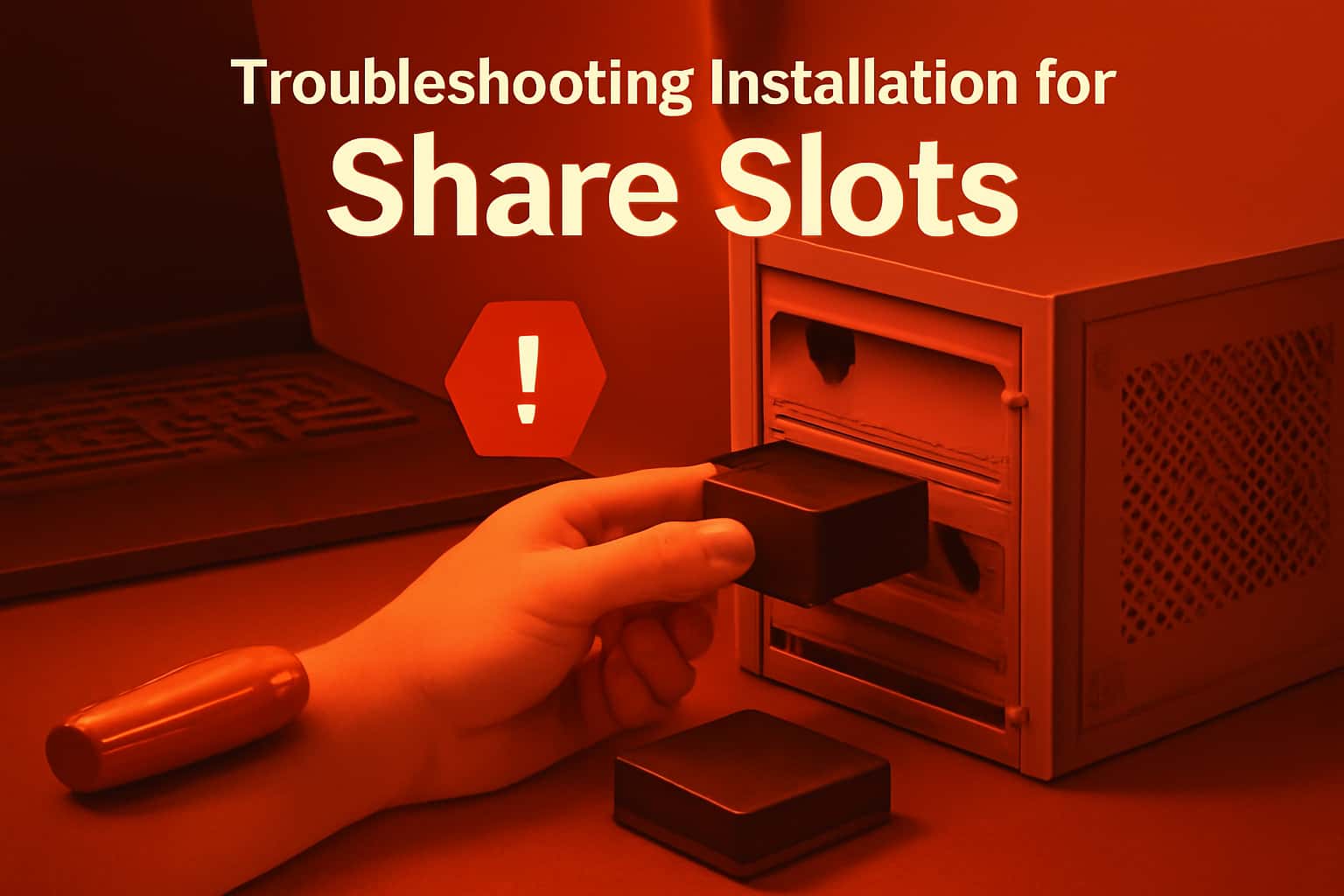 Informational image about troubleshooting installation for Share Slots.