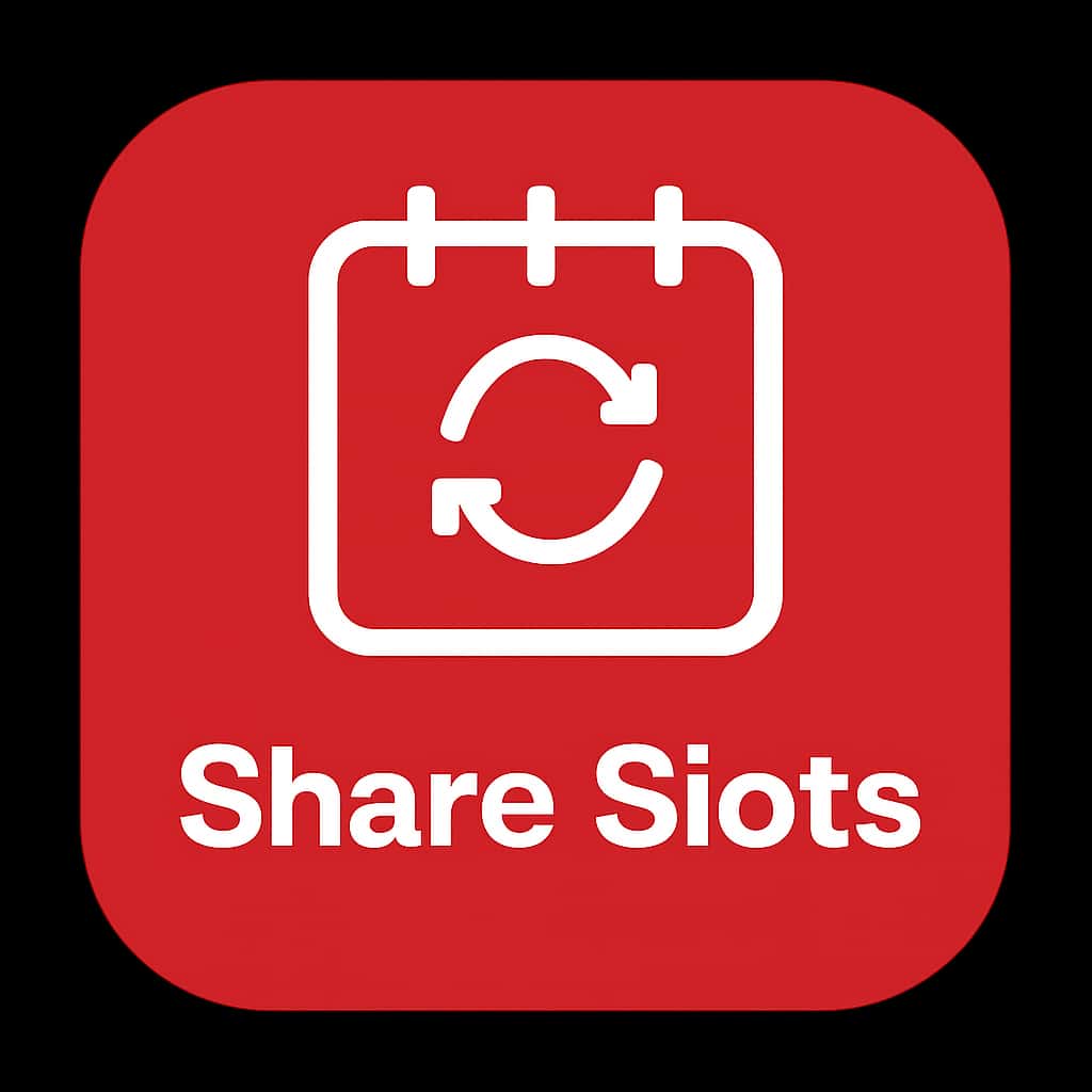 Icon representing the update guide for the Share Slots app.