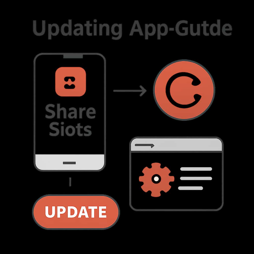 Illustration regarding the update process for Share Slots App.